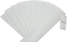 PVC Vertical Blind Replacement Slats, Curved White, 82.5x3.5, 10-Pack