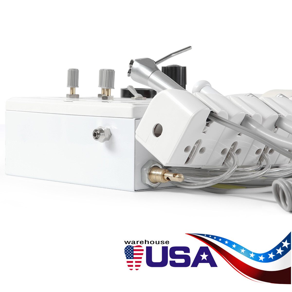 Portable Dental Turbine Unit Weak Suction Connect Compress Air Compress 2/4 Hole