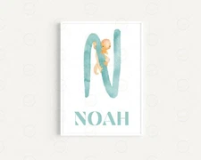 Personalized Name Print Wall Art Photo Frame for Bedroom and Living Room