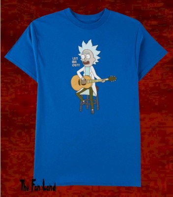 New Rick and Morty Let Me Out Guitar Cartoon Network Mens Mens T-Shirt