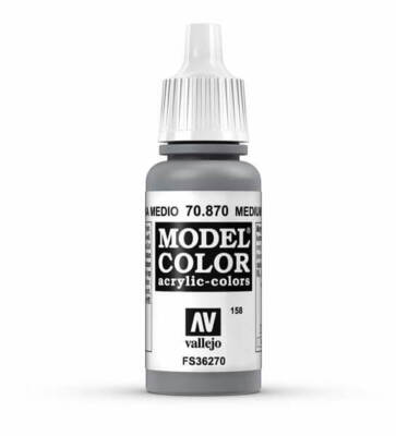 Vallejo Medium Sea Grey Model Color 17ml Acrylic Paint 70.87