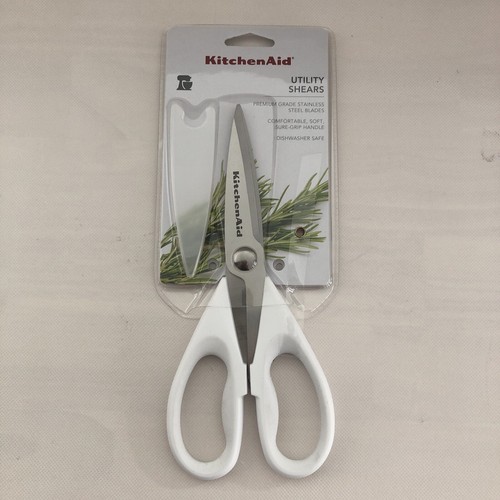 New KitchenAid White Kitchen Scissors All Purpose Shears - Picture 2 of 3