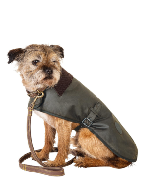 OLIVE ~ BARBOUR Matt Waxed Cotton Dog Coat MSRP$110 British