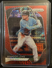 Brandon Lowe 2020 Prizm Red Mojo Prizm #129/149 - Rays