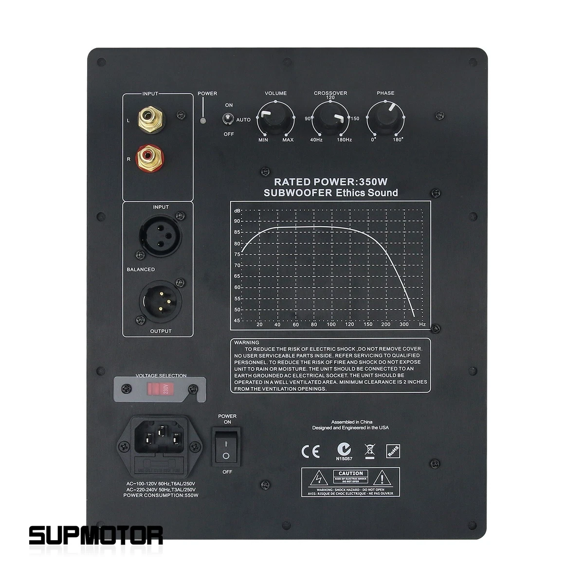 Subwoofer amp plate discount