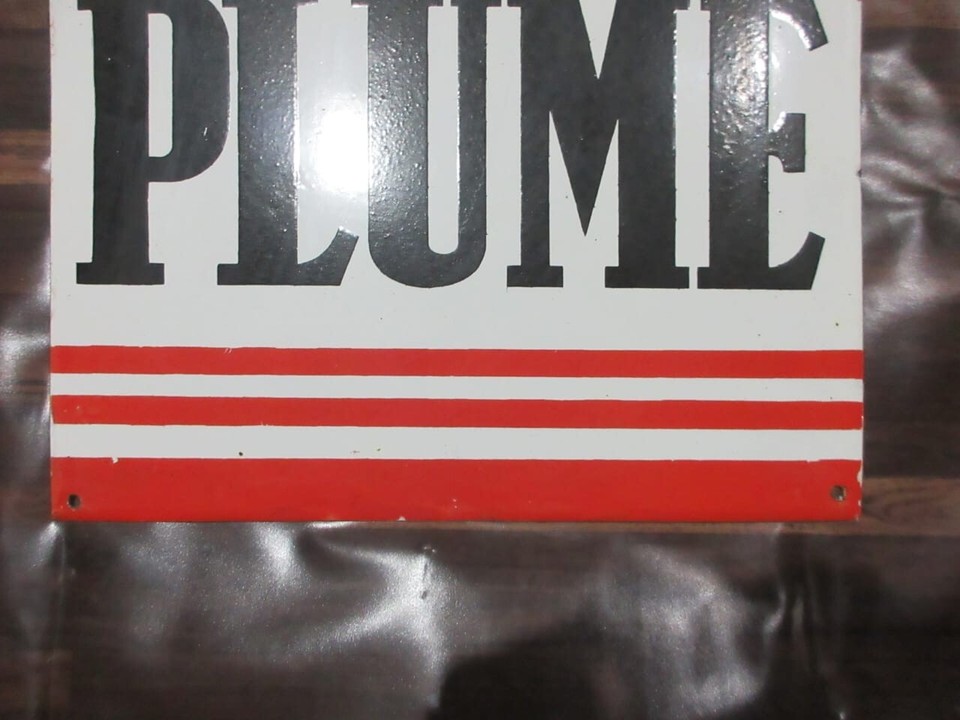 Porcelain Plume Enamel Metal Sign Plate Size 30" x 20" Inches eBay