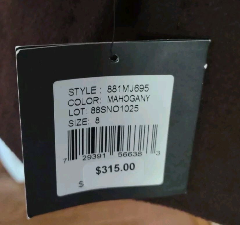NWT: Ellen Tracy Mid Length Mahogany Brown Wool Blend Coat Size 10