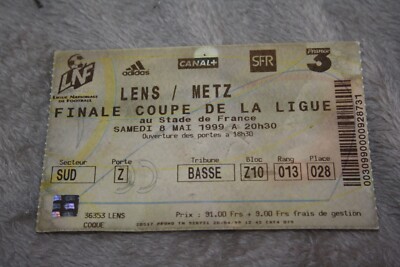 Billets FC Metz vs RC Lens - Ligue 1 française
