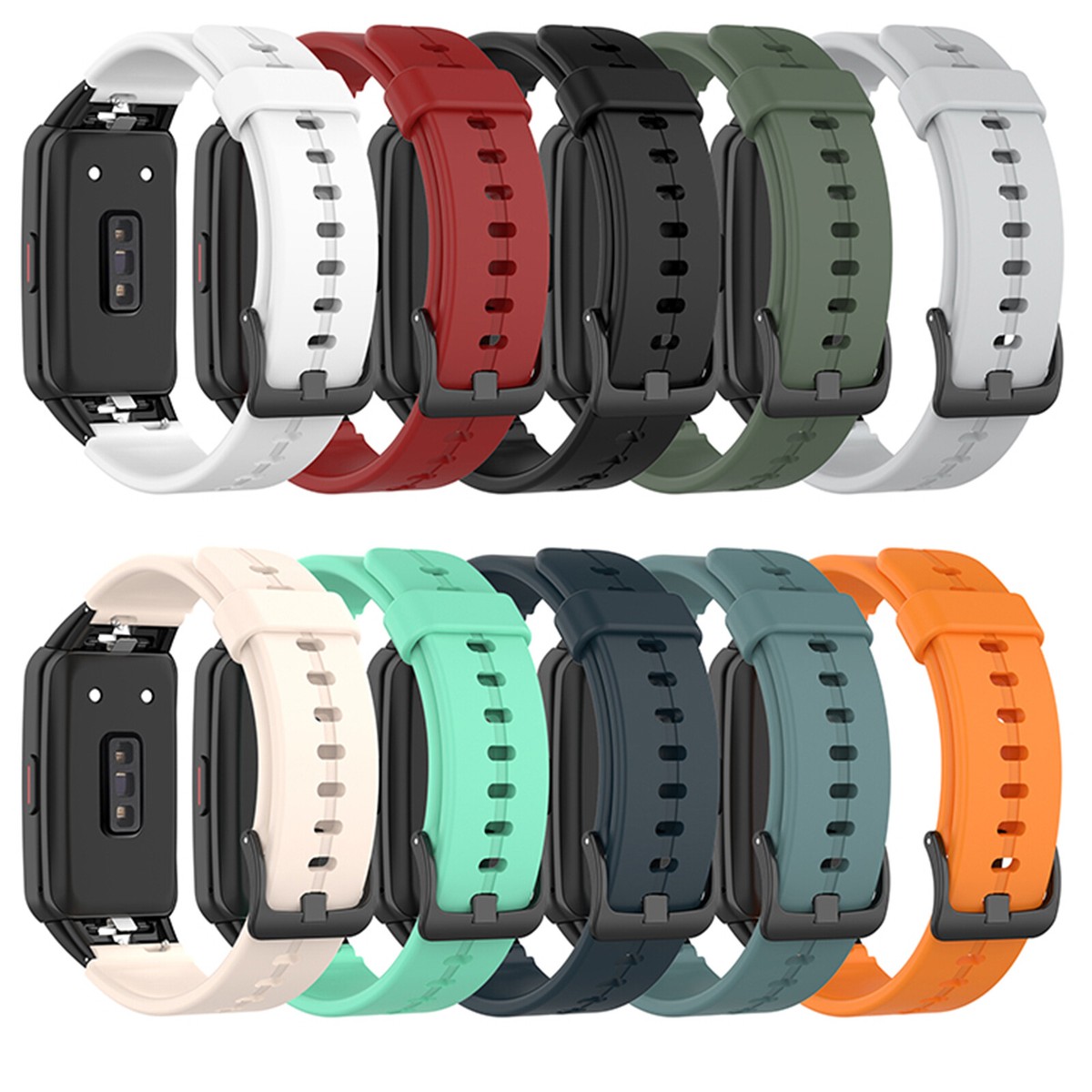 BexidoIera Ersatzarmbänder Für Huawei Band 6 - 3er Set Silikon Armbänder In Verschiedenen Farben