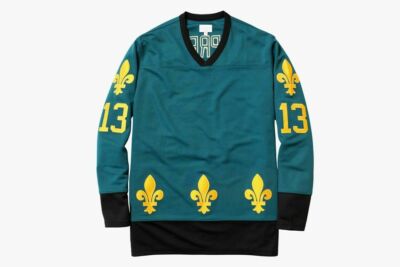 SUPREME FLEUR DE LIS HOCKEY JERSEY TEAL BOX LOGO L T SHIRT SUPREME FLEUR DE LIS HOCKEY JERSEY TEAL BOX LOGO L T SHIRT