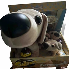 Original Snubbies Puppies Vegas Golden Retriever Plush Dog Toy Quest Keychain