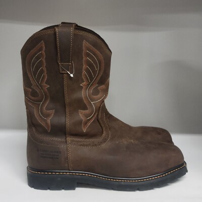 Cody James Comp Toe Work Boot Brown Men's Size 14D
