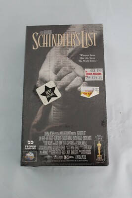 SEALED Schindler's List 2-tape VHS 1st Release 1993 collectors set NEW