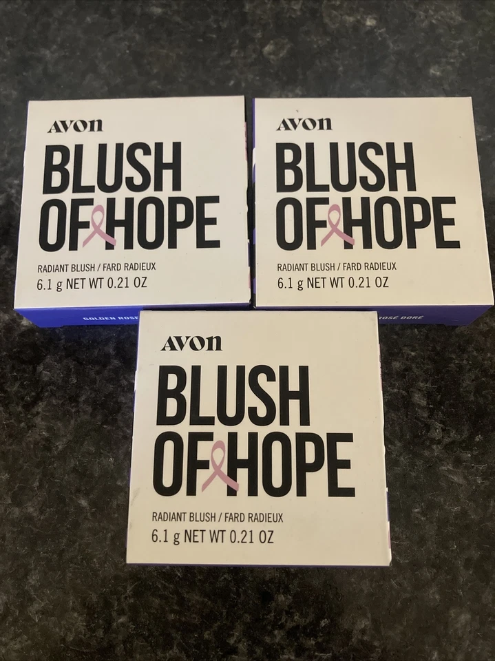 Lot Of 3 Avon Blush Of Hope Radiant Blush Golden Rose - NEW Discontinued Retired - Image 4 of 4
