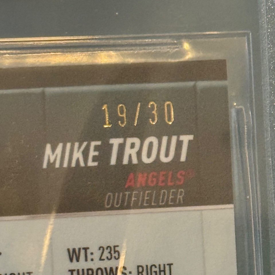 2022 Topps Stadium Club MIKE TROUT Pearl White Refractor /30 200 BGS 8.5 w/subs eBay