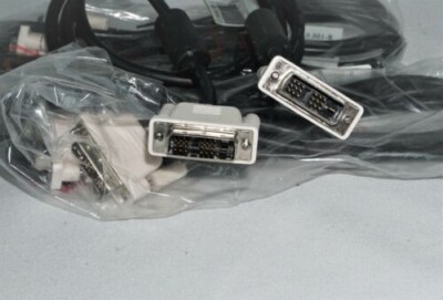 Lot of 10 NEW DVI to DVI Male Video PC Monitor Cable 5-6ft DVI-D Single Link