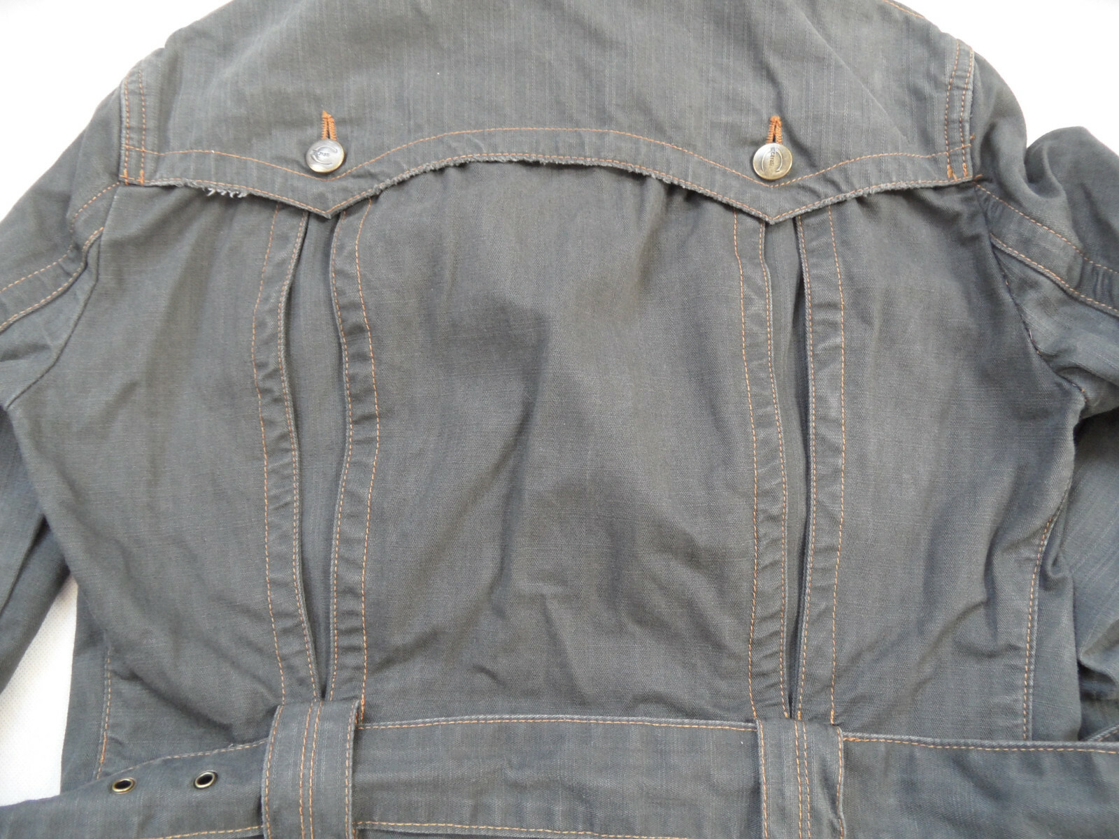 JUST CAVALLI Cool Denim Jacket Grey Size S Excellent ZC219 image 5