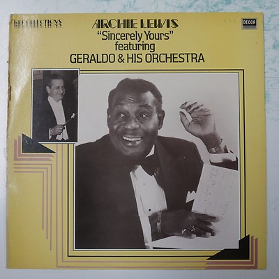 vinyl lp record ARCHIE LEWIS - GERALDO sincerely yours RLF16