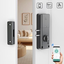Smart Lock APP IC Card Unlock Invisible Door Lock Smart Electronic qJ