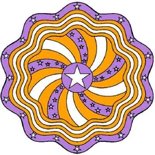 30 Custom Halloween Pinwheel Art Personalized Address Labels