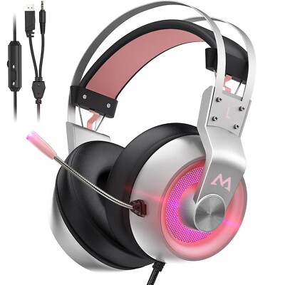 MPOW EG3 Pro Gaming Headset Mic USB Surround Sound Headphones For PS4 PC  Xbox UK