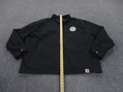 Carhartt Jacket Adult 3XL Black Lined Canvas Workwear Outdoors