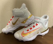 Nike Alpha Huarache Elite 4 Mid Playoff Pack Baseball Cleats FD2744-161 Size 7