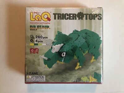 LaQ 264 pcs Innovative And Creative Triceratops 4 in 1 Dinosaur World