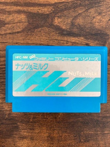 Nuts & Milk Famicom NES HFC-NM-45 1984 NTSC-J Nintendo Hudson suave probado trabajo - Imagen 7 de 16