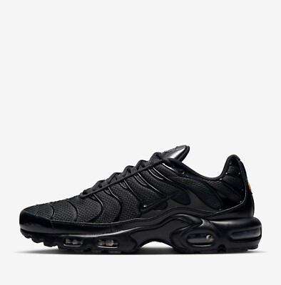 Nike Air Max Plus Sneakers Shoes Triple Black 604133-050 US 7-12