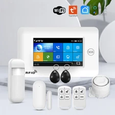 All Touch Screen Wireless WIFI RFID Card Burglar Alarm System Smart Home Life