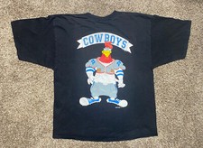 Rare VTG 90s Dallas Cowboys Foghorn T-Shirt Men Size XL Looney Tunes Made In USA