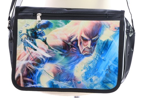 Borsa a tracolla B-144 Attack on Titan Kyojin Eren vernice PVC borsa anime manga Giappone - Foto 1 di 9