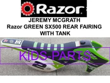 NEW TAKE OFF SX500 SEAT FAIRING  GREEN BODY Razor DIRT ROCKET DIRT BIKE