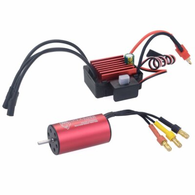 Surpass Hobby KK 2040 Waterproof Brushless Motor +35A ESC for 1/18 1/16 RC Car