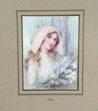 Lucy from the Heroines of George Meredith - Antique Print 1914