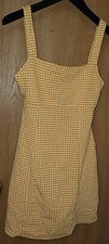 Free People Yellow Bardot Mini Dress - Size XS