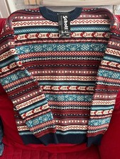 Schott NYC x Grateful Dead Dancing Bear Crewneck Fairisle RARE SOLD OUT Medium