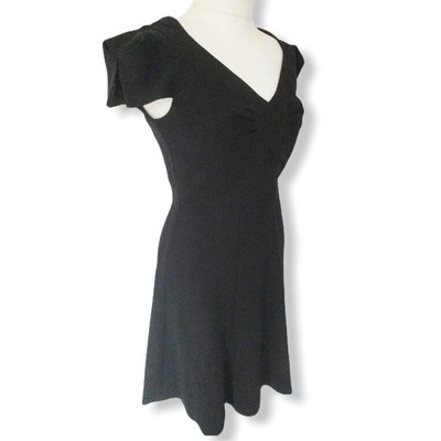 petite black skater dress