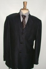 MENS LOUIS DELL' OLIO BLAZER SIZE 38 R 100 WOOL CHARCOAL MADE IN ITALY 160
