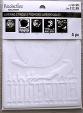 Halloween Under the Full Moon Layering Stencil by Recollections 782221 NEW 