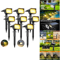 Solarstrahler 8 StüCk 72 Led Gartenleuchten Warmweiß