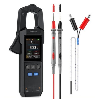 【Newly Upgraded】 FNRSI DMC100 10000Count True RMS Clamp Meter, 600A AC/DC Cur...