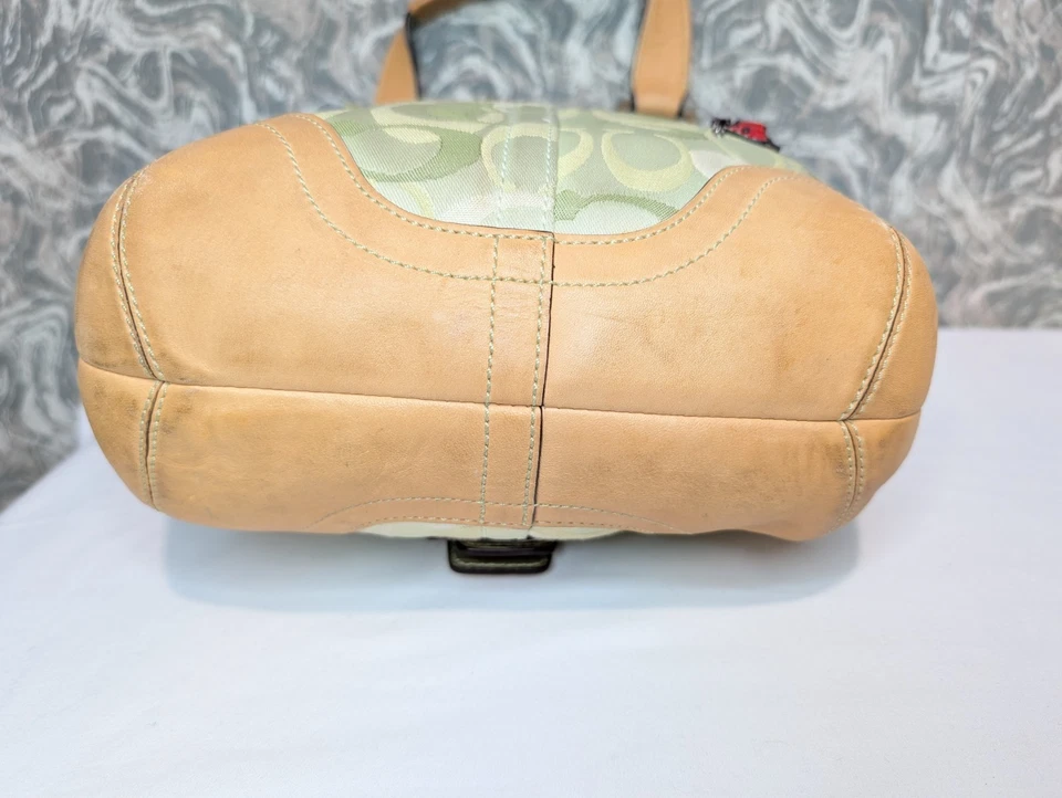 Coach Soho Optic Ladybug Handbag Signature Canvas Vintage RARE - Image 3 of 4