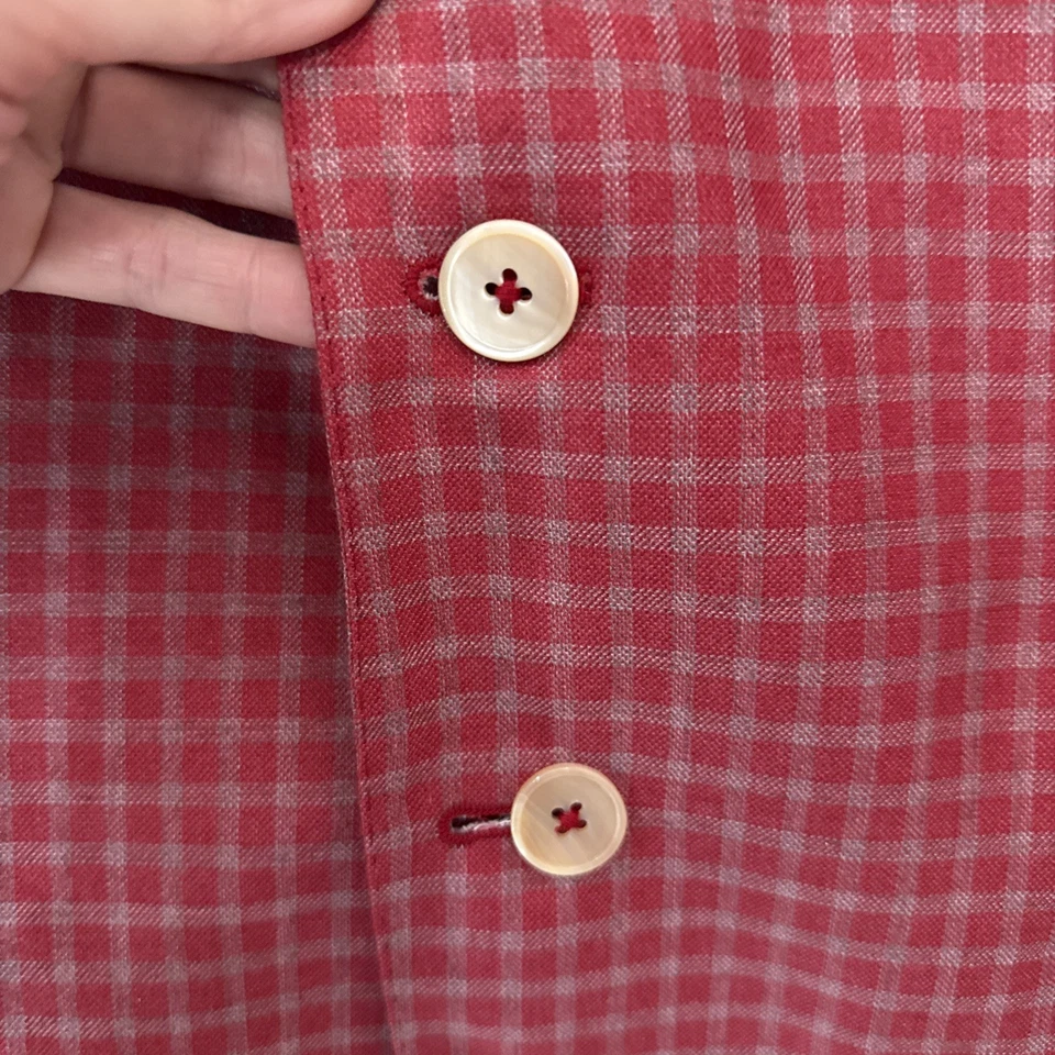 Sartoria Rossi Red Jacket handmade Carlo Barbera Super 140s italian wool - Image 2 of 4