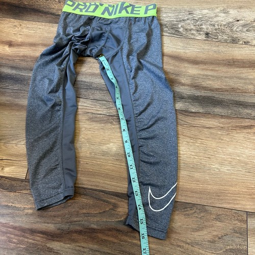 Kids Nike Pro Compression Leggings Gray Nike Leggings Youth Size 4 5 XS DriFit - Picture 3 of 7
