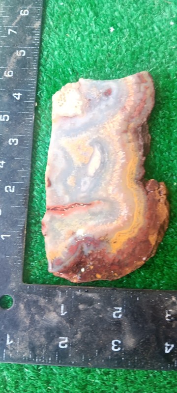 Rough Slab Lace Agate 89g. 1/4" Thick Lapidary Cabbing #B-7