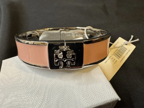 Bracciale Tory Burch Kira LOGO nuovo con etichetta rosa e oro