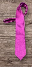 Ted Baker Knotted Pink Silk Color W / Geometric Print Men’s Necktie PEC