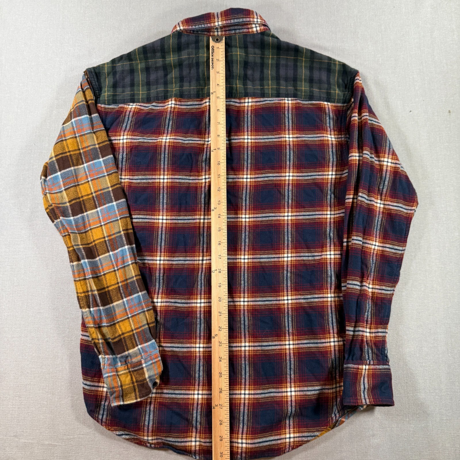 American Eagle Super Soft Patchwork Flannel Shirt… - image 7